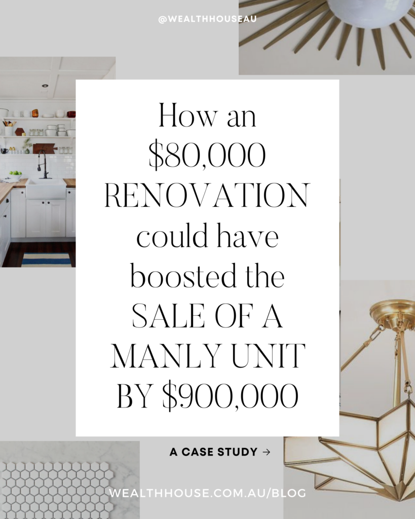 Learn how $80,000 could have gotten a return on investment of a Manly, Australia unit up to $900,000. If you're considering pre-sale renovations, find out how our unique renovate now, pay later program can help you get the most out of your investment.