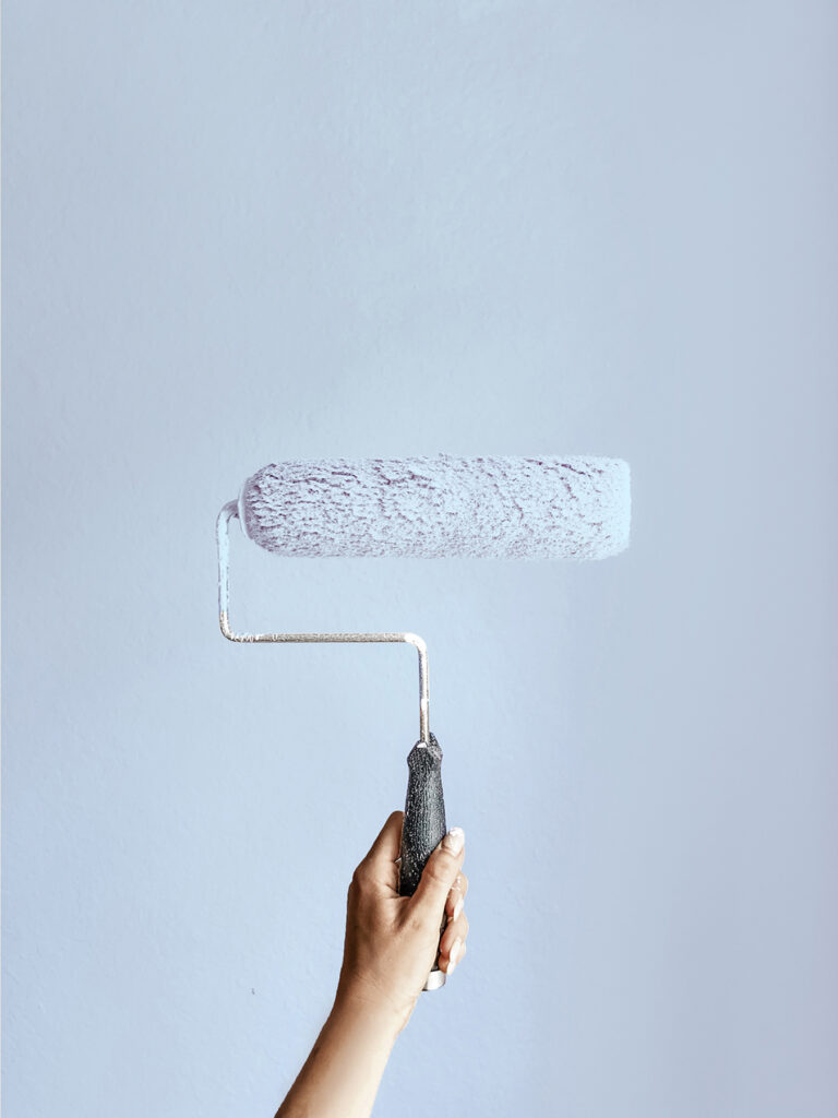 Stock image of paint roller to illustrate painting could be a good DIY project