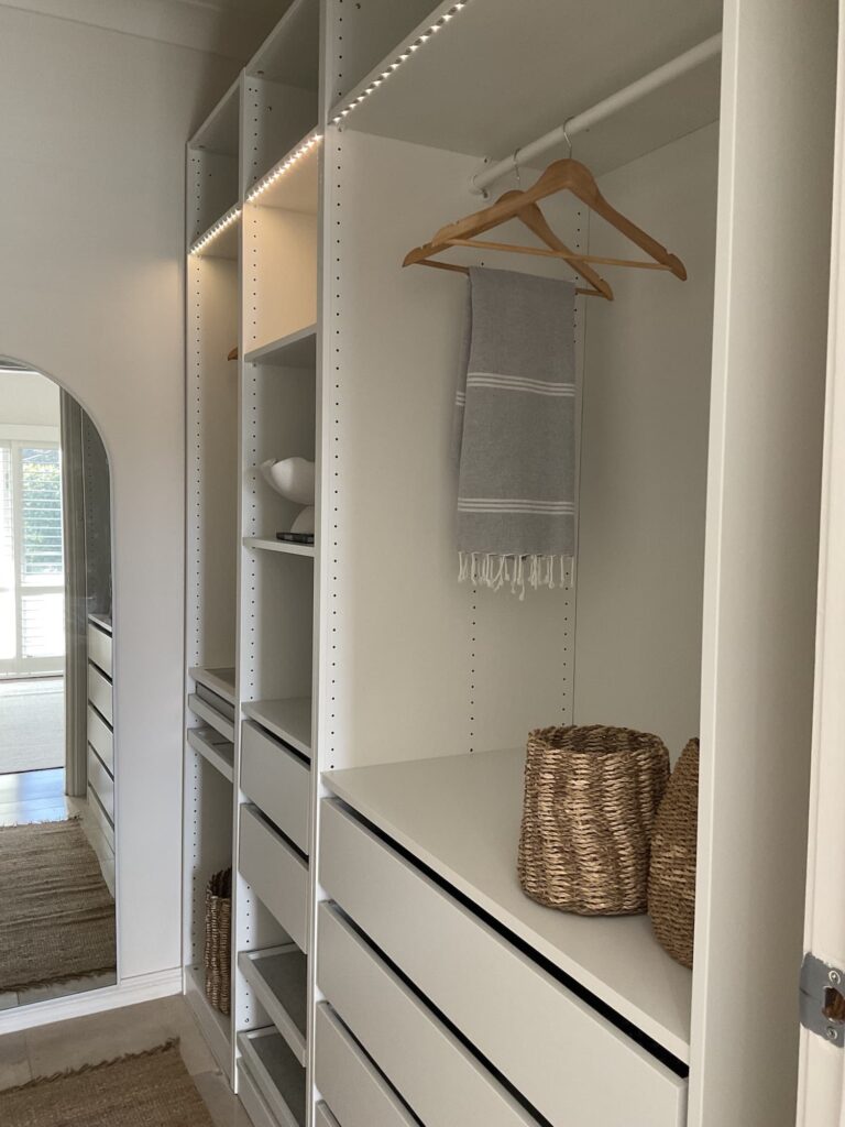 Right side of the brand new wardrobe built ins using Ikea Pax