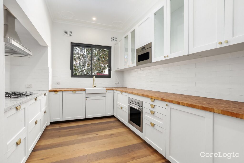 Renovated kitchen of a similar home with sold in Vaucluse for a much higher sales price