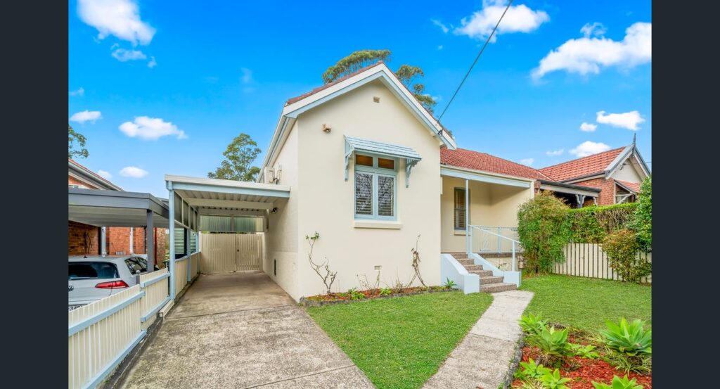 After image of the exterior of the home with increased curb appeal, adding $1 million in value