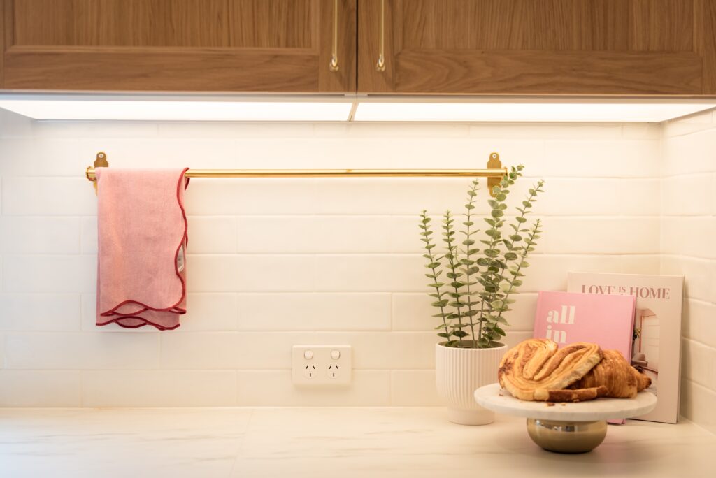 After image of the kitchen benchtop and styling which contributed to the $1 million uplift in value
