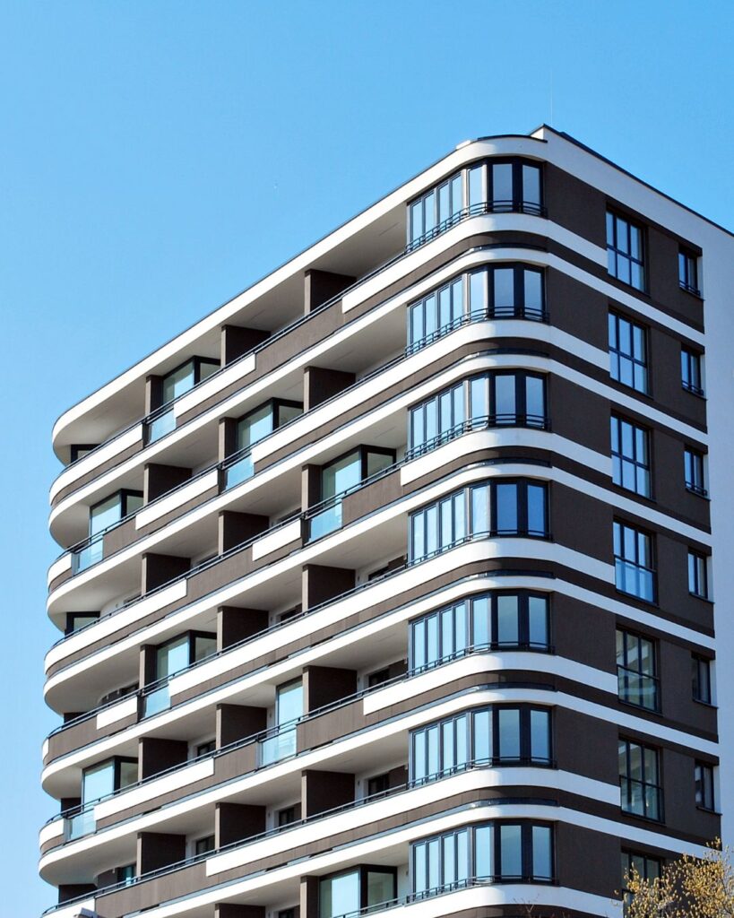 Stock image of an apartment building